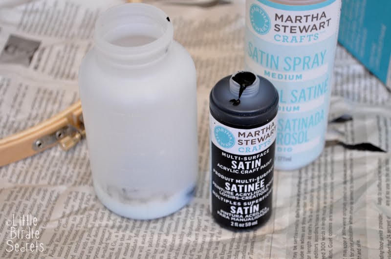 Little Birdie Secrets custom spray paint from acrylic paint {martha