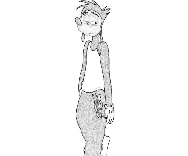 Max Goof Look Coloring Pages max-goof-look-coloring-pages