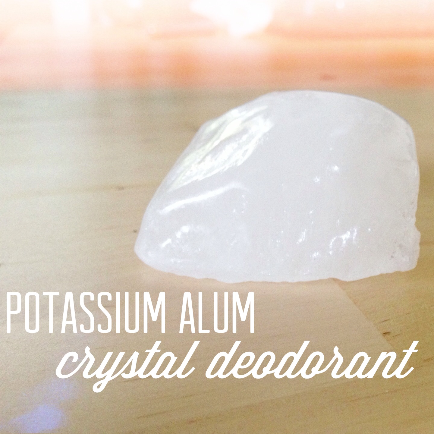 Home In The Hive Natural Remedies Crystal Deodorant