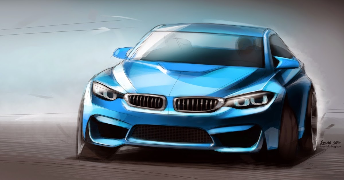 Ilyas Minbagisov BMW M3 digital painting