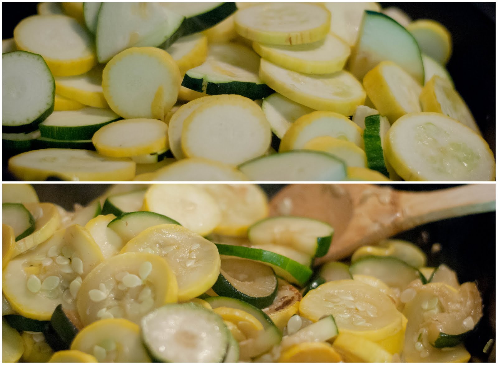 My Trash and Treasure cheesy squash + zucchini casserole
