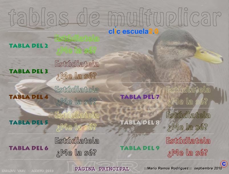 REPASA LAS TABLAS