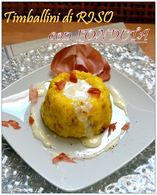 timballini di riso con fonduta