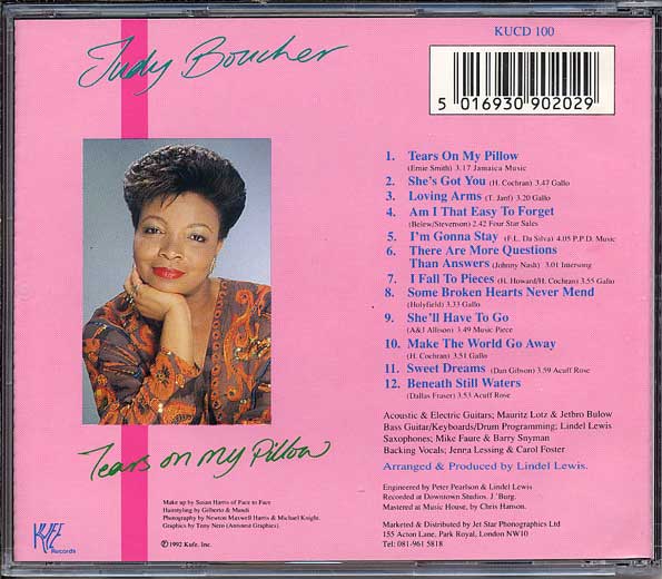 Rasta Reggae Music Judy Boucher Tears On My Pillow