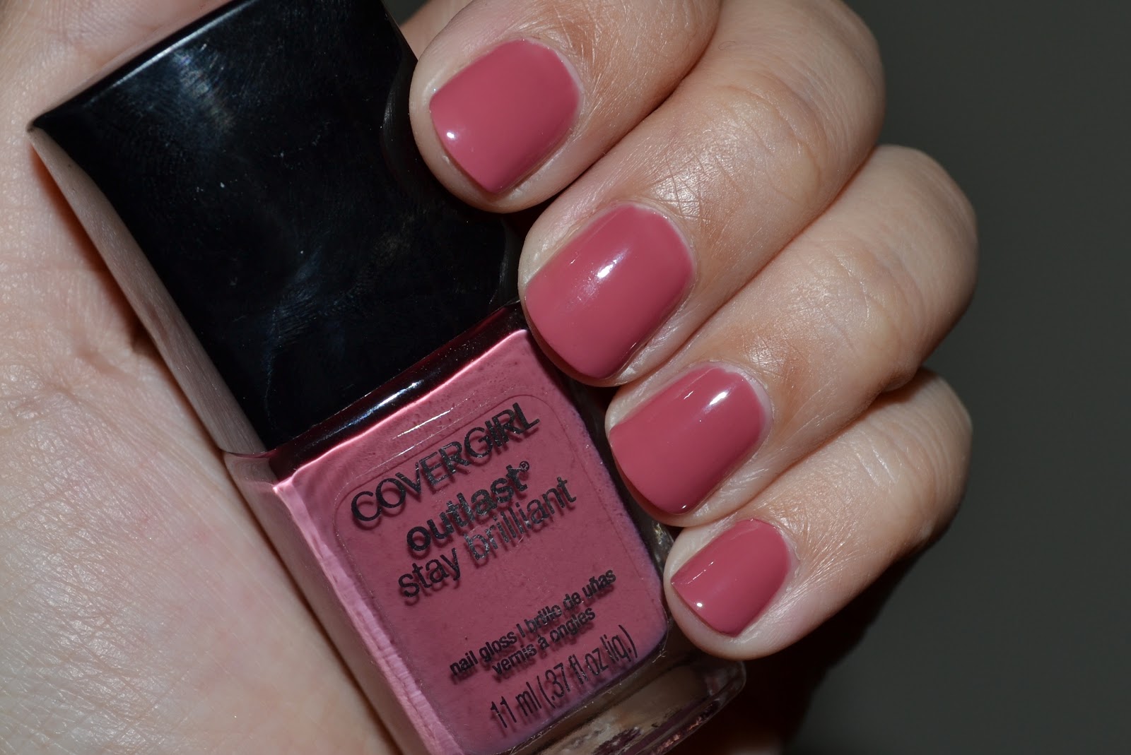 9. Covergirl Outlast Stay Brilliant Nail Gloss in "Sunkissed" - wide 2