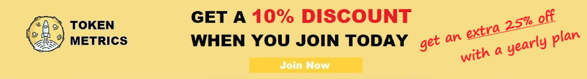 Token Metrics 10% Discount Deal + Additional 25% OFF