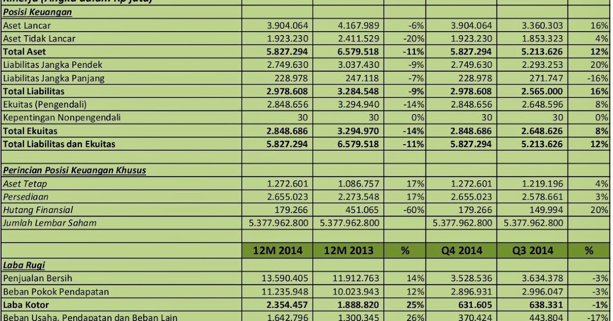 IDX Investor MPPA Analisis Laporan Keuangan Q4 2014
