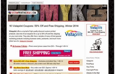 Coupon code vistaprint.ca