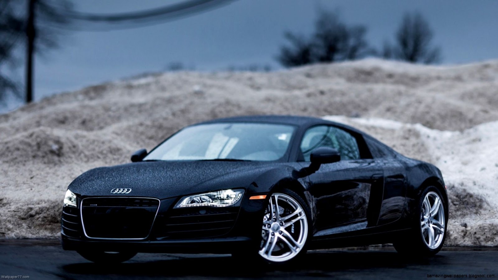Audi R8 Black HD Cars Wallpapers Audi R8 Black HD Cars Wallpapers