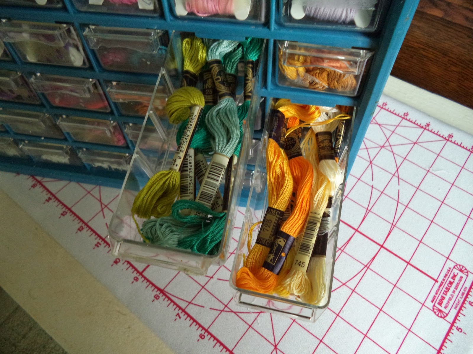 Life at Meadowcreek New Embroidery Floss Storage