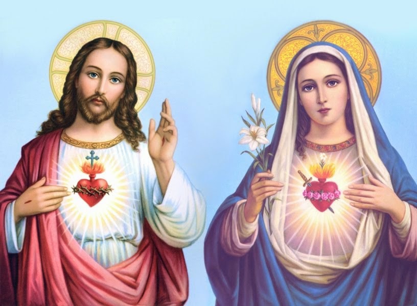 SAGRADO CORAÇÃO DE JESUS E IMACULADO CORAÇÃO DE MARIA
