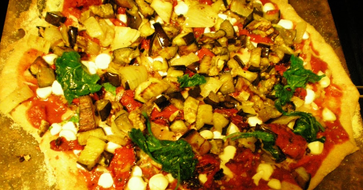 Roasted Eggplant Pizza From Anne's Kitchen