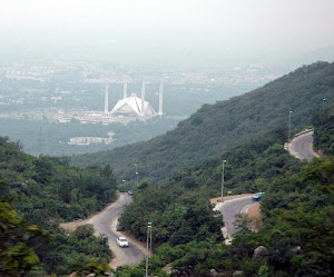 View of Faisal Mosque From Margalla Hills