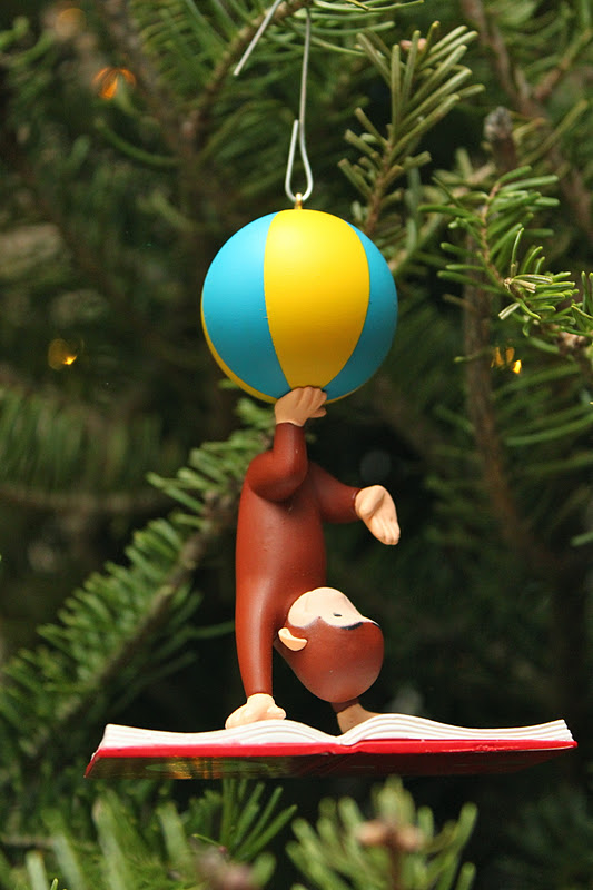 ginger kids and ornaments smashed peas carrots curious george christmas ornament