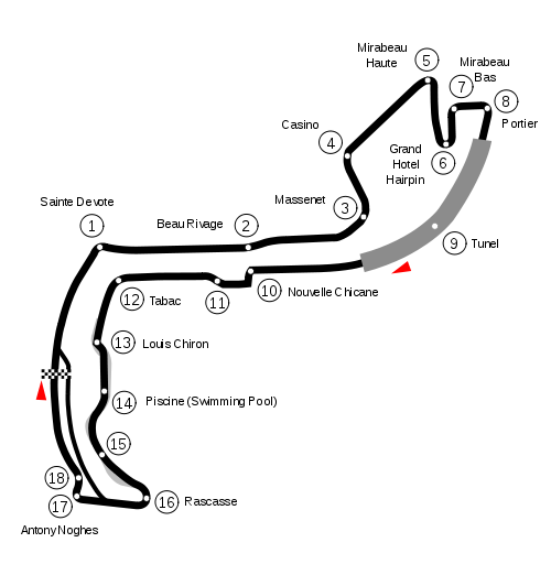 monaco grand prix circuit layout. Vettel wins Monaco GP 2011