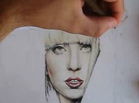 Lady Gaga - With Color Pencil