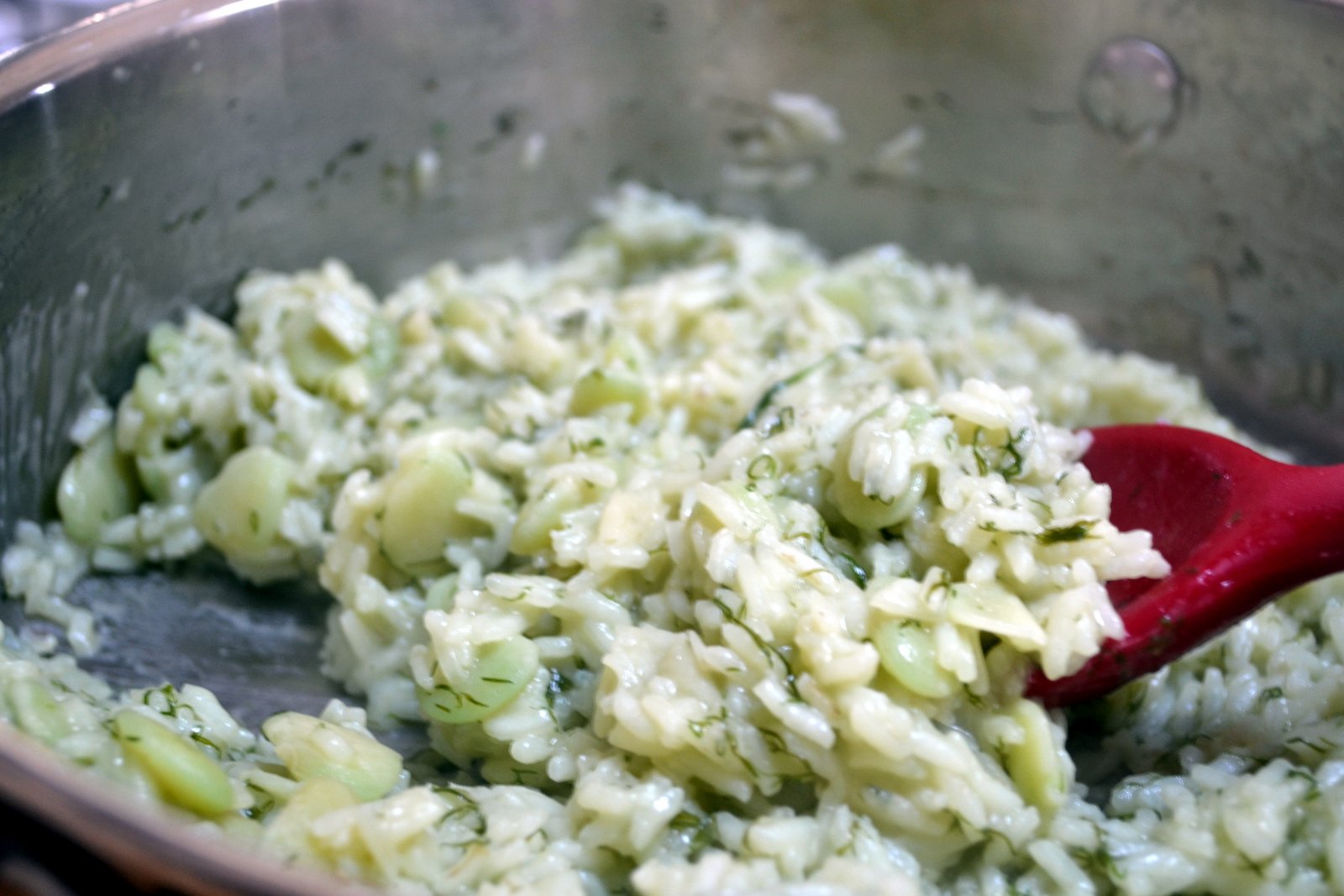Hardly Housewives Dill and Lima Bean Rice