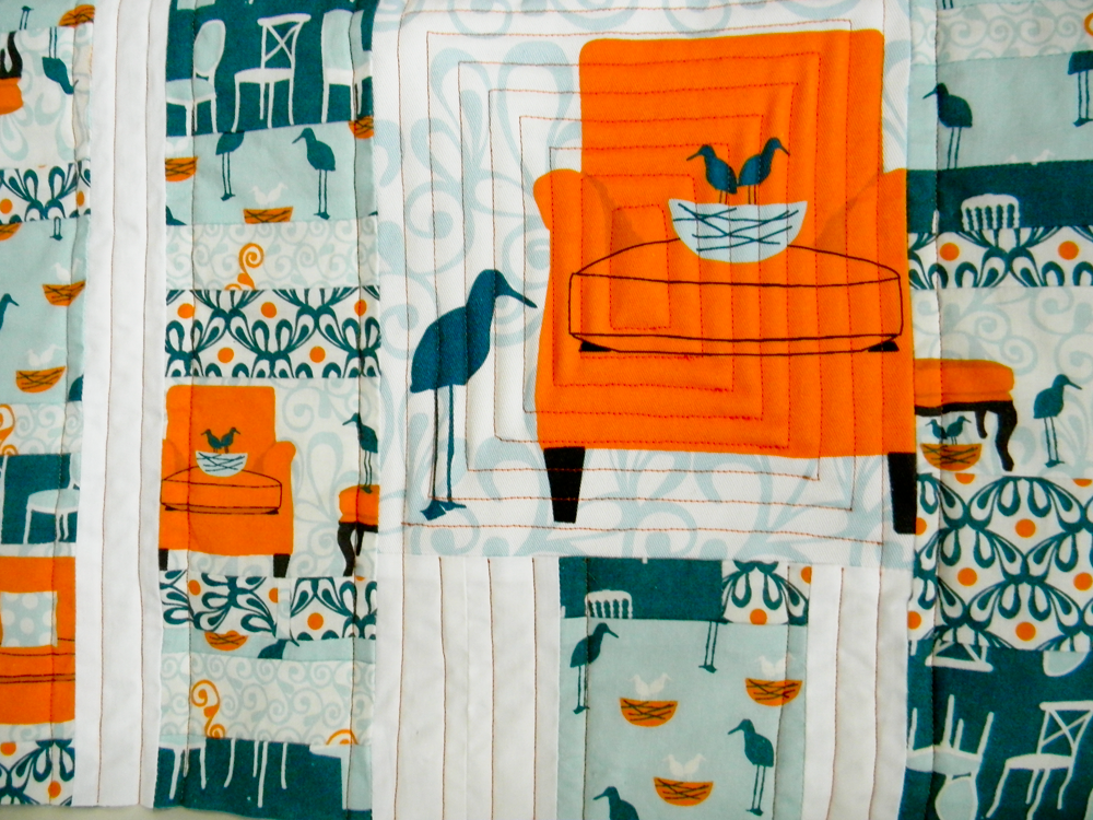 Laurie Wisbrun Scarlet Fig Final Sale on all Nesting Chairs fabric!
