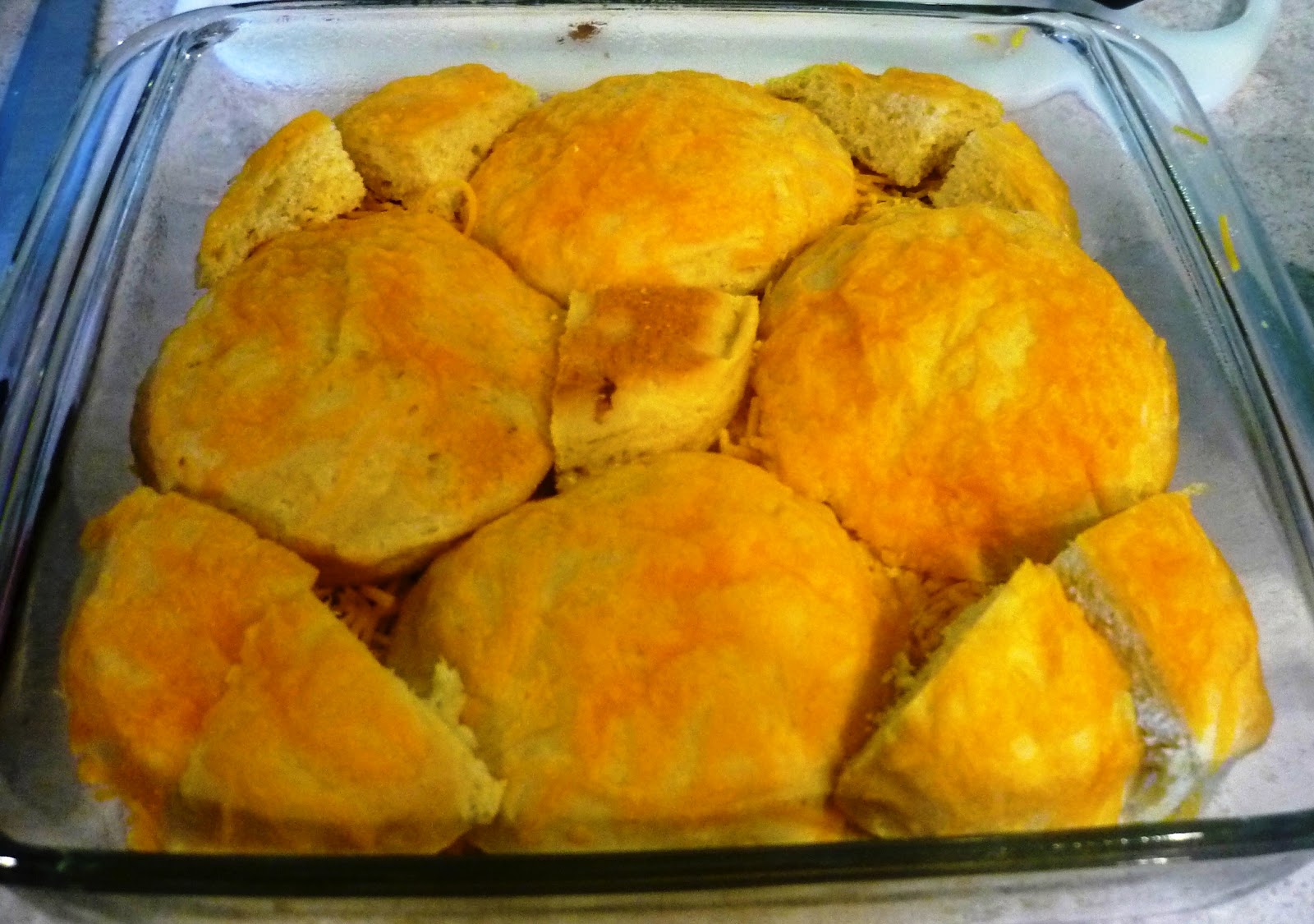 Twenty Froggies Bacon, Egg, & Cheese Biscuit Casserole