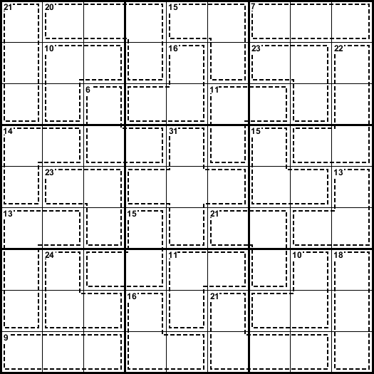 Para's Puzzle Site Puzzle 142 Killer Sudoku