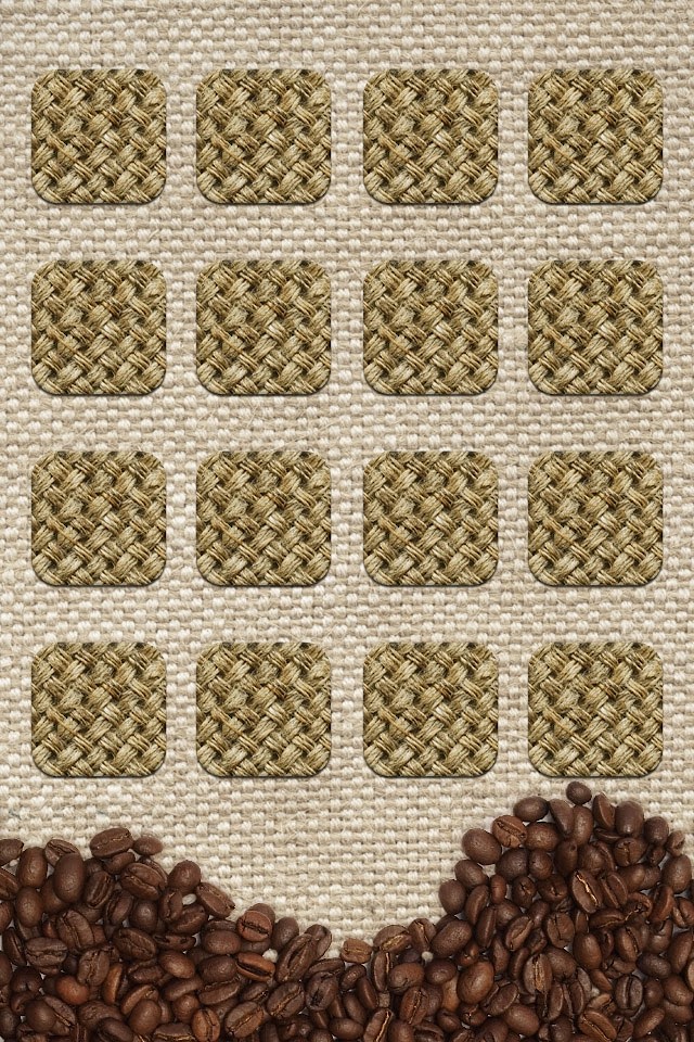 Coffee Beans Icon Tiles  Android Best Wallpaper