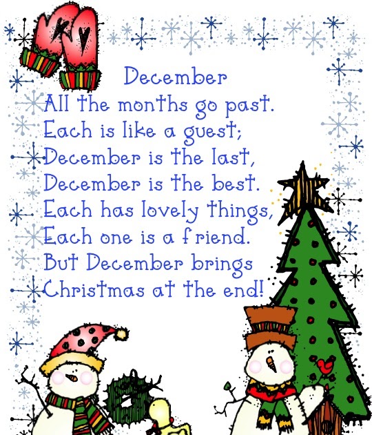 Classroom Freebies December Poem