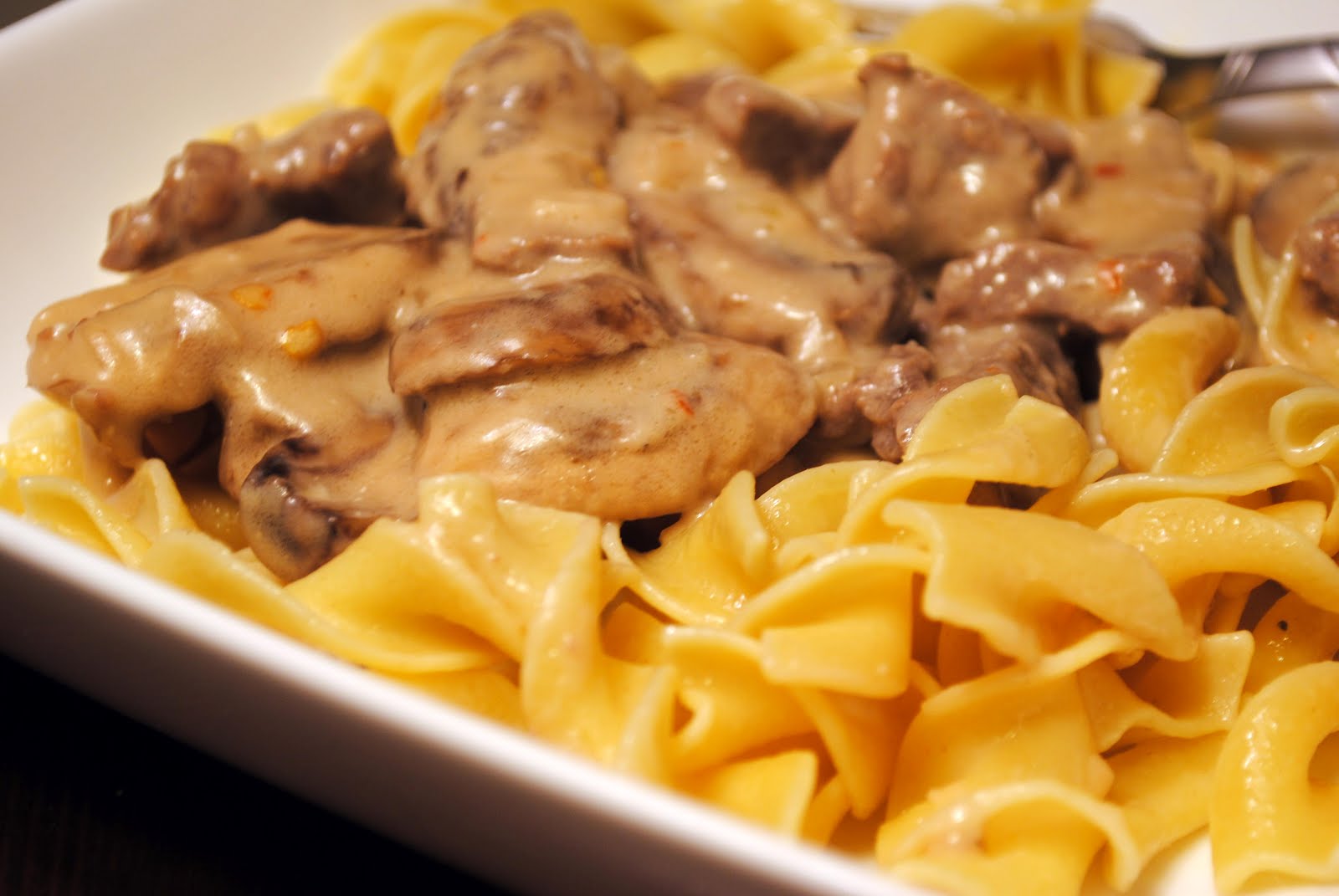Nancy Bakes Creamy Beef Stroganoff