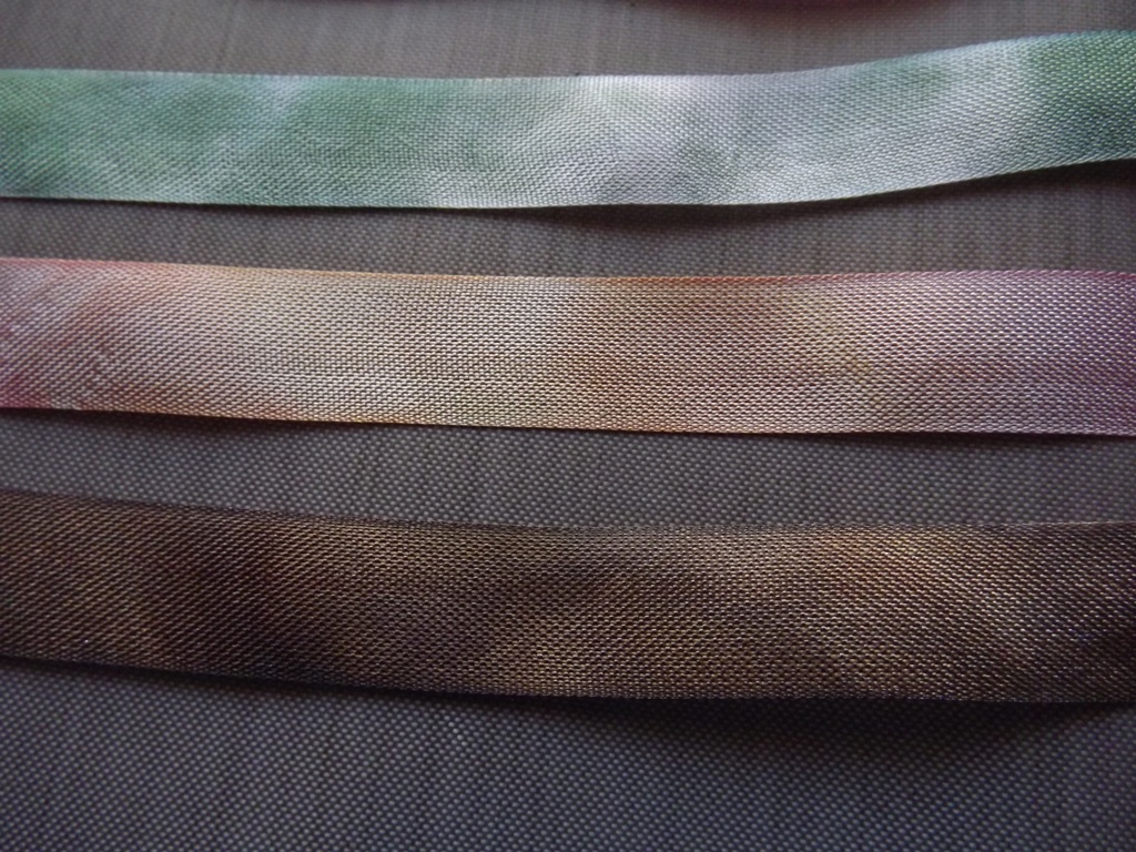 Delightfully Crazy HandDyed Seam Binding/Ribbon Tutorial Cardmaking