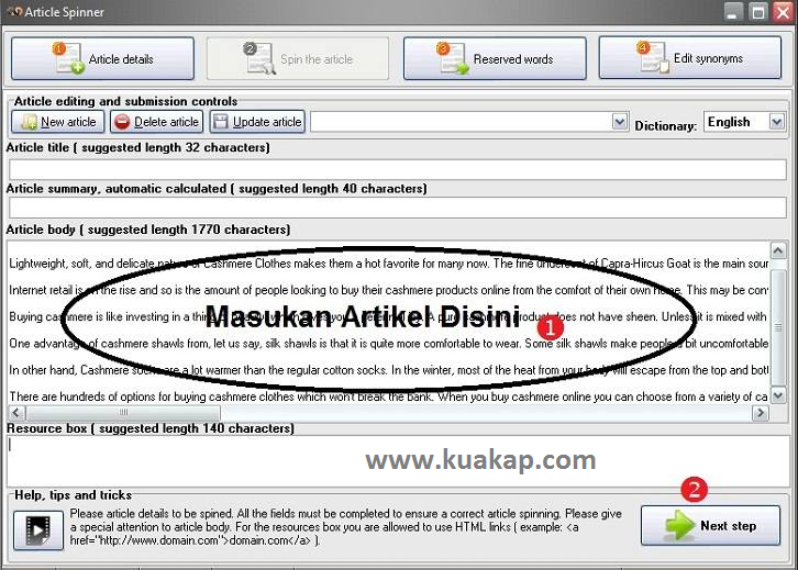 Free Download Software / Tools Article Spinner Dan Tutorial Cara Menggunakanya Free Download Software / Tools Article Spinner Dan Tutorial Cara Menggunakanya
