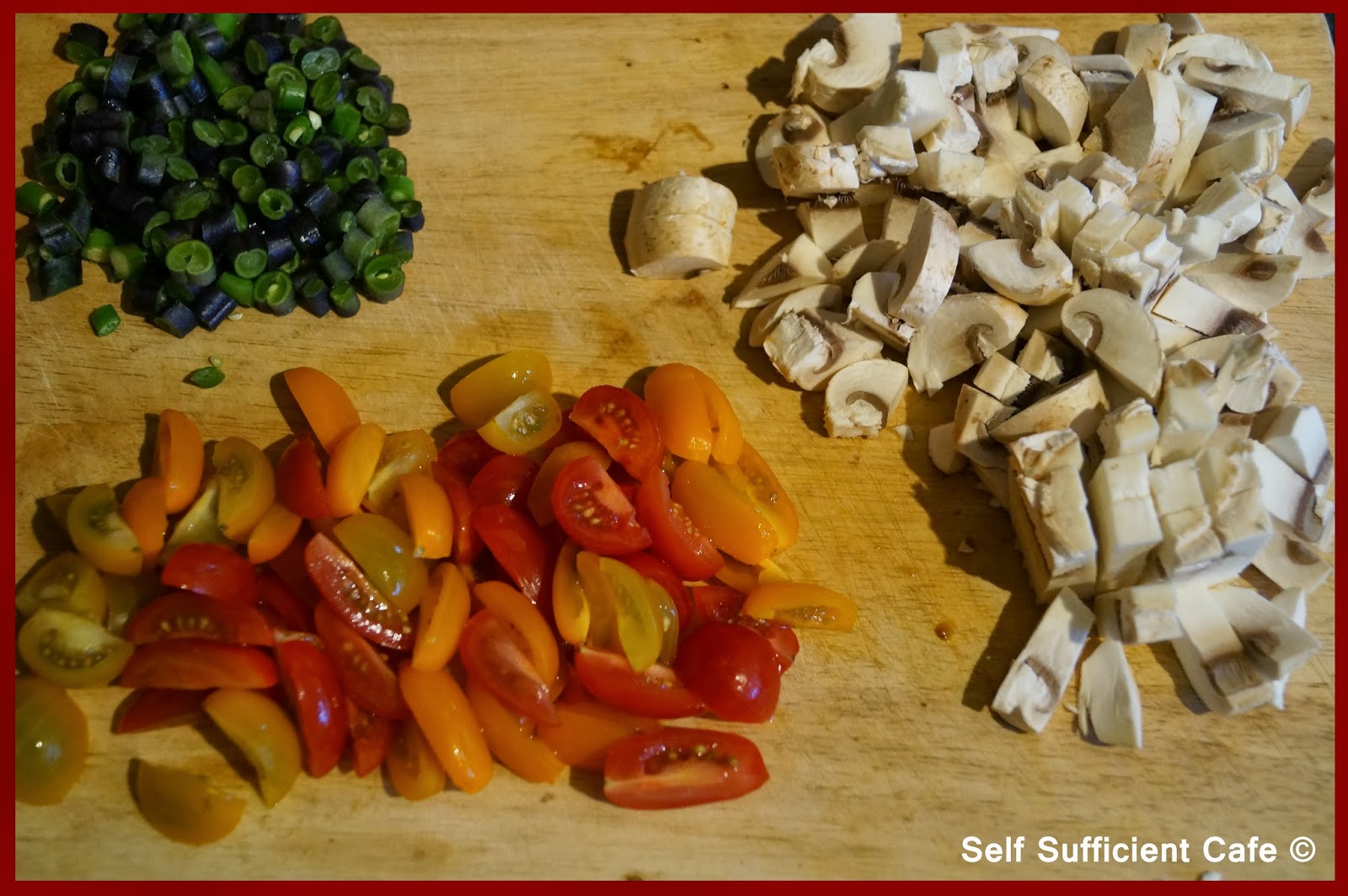 Self Sufficient Cafe Sleepy Sunday Green Bean, Mushroom & Cherry