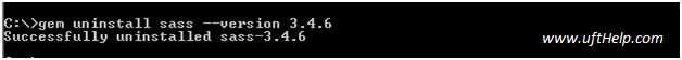 Uninstall Sass Uninstall Sass