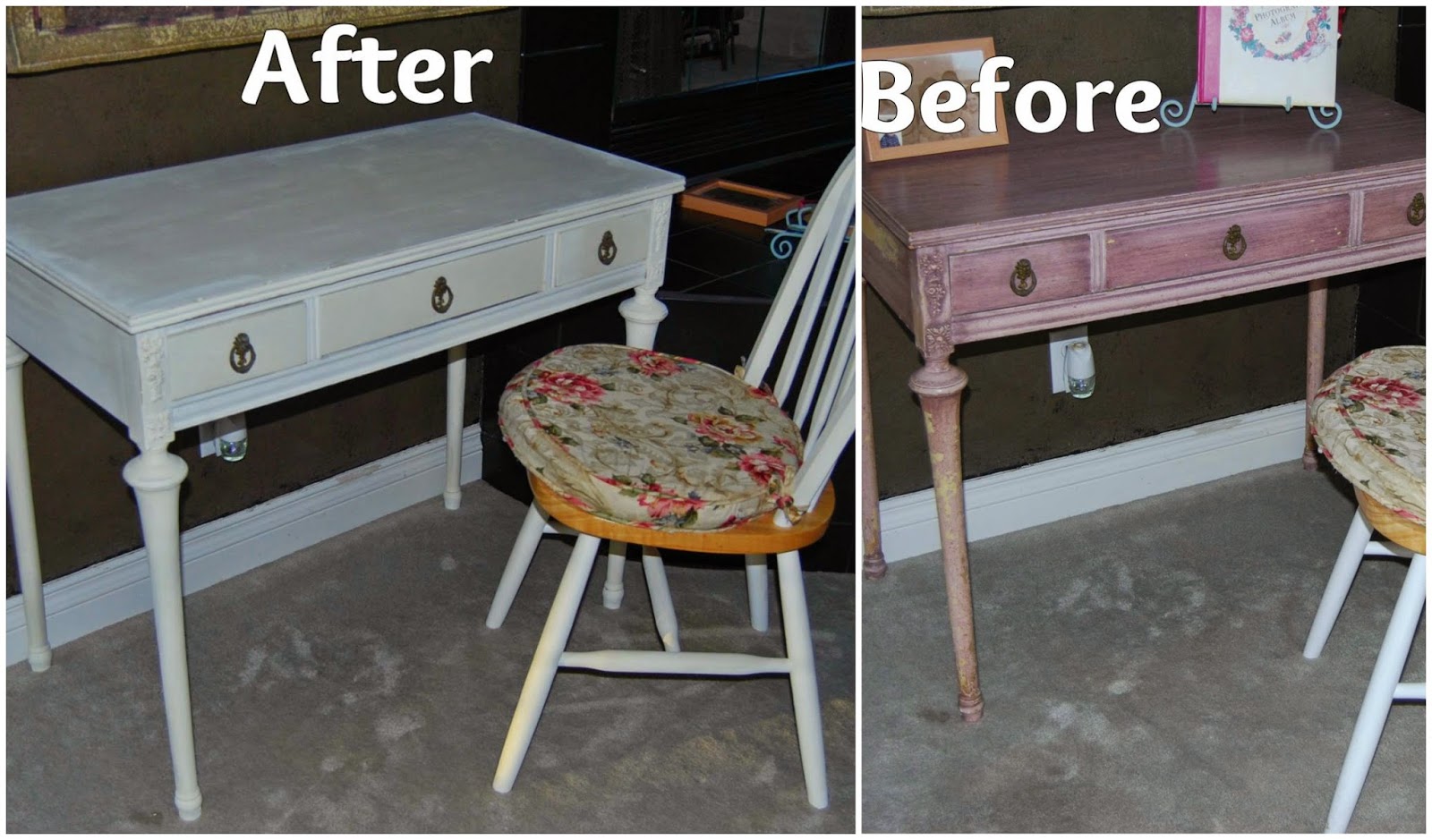 Chalk Paint More Old White Annie Sloan Chalk Painted Desk