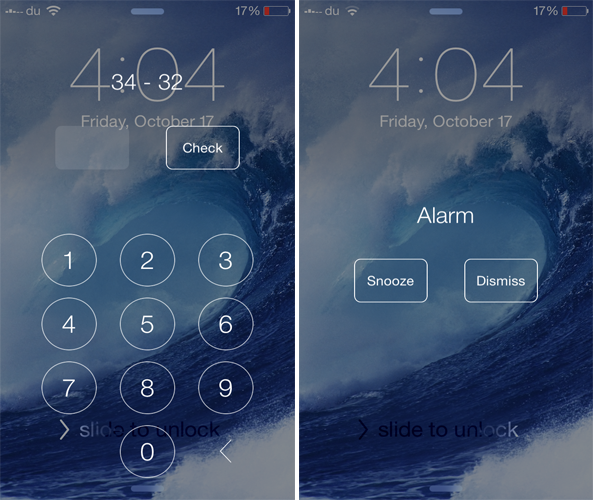 EQUAlarm: Solve a math equation before snoozing the alarm