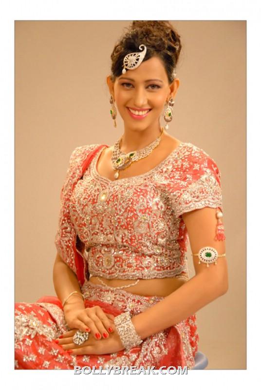 Sanjana singh red traditional dress  -  Sanjana singh new photo shoot