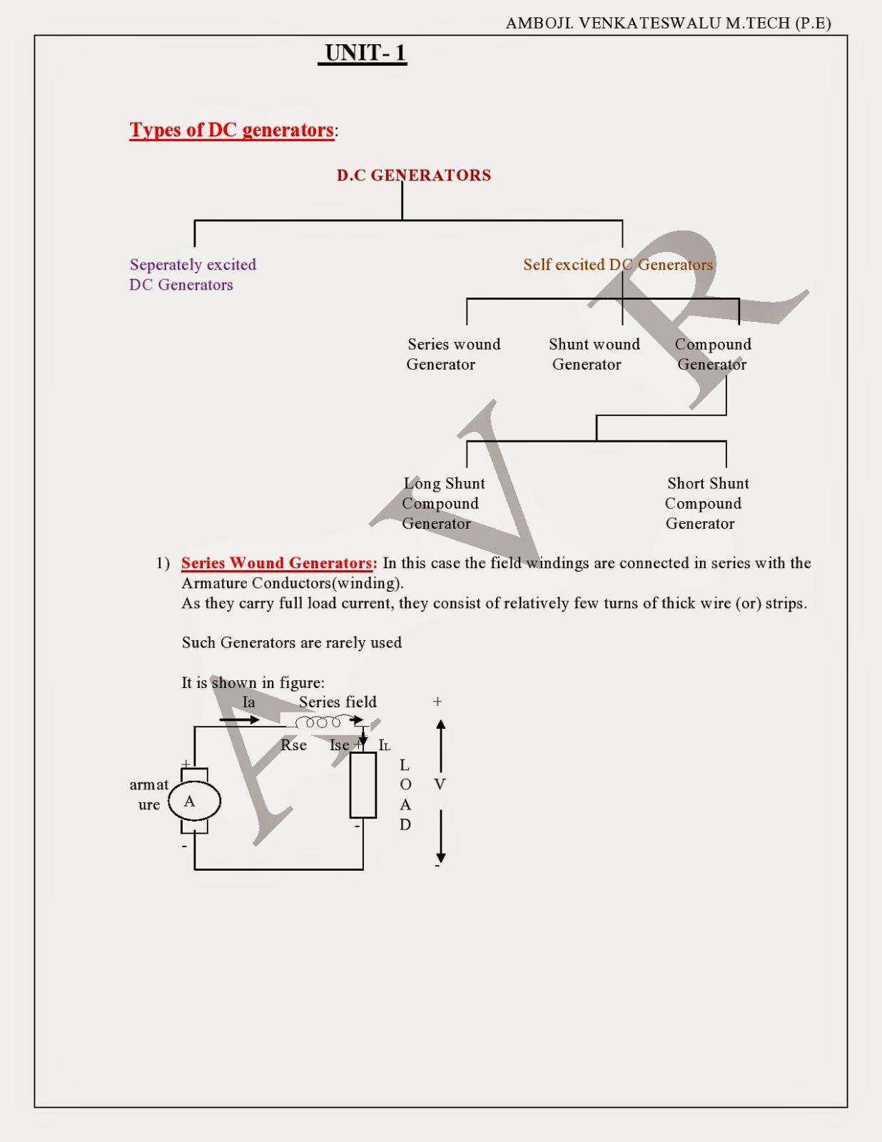 DC Generatorstypes of generators,emf equation,power flow diagram