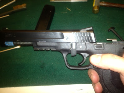 Disassembling a Smith & Wesson M&P 40 40, cleaning, firearm, gun, m&p, pistol, smith wesson Shooting Sports