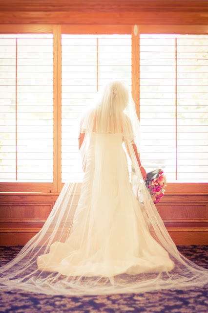 Homemade wedding veil