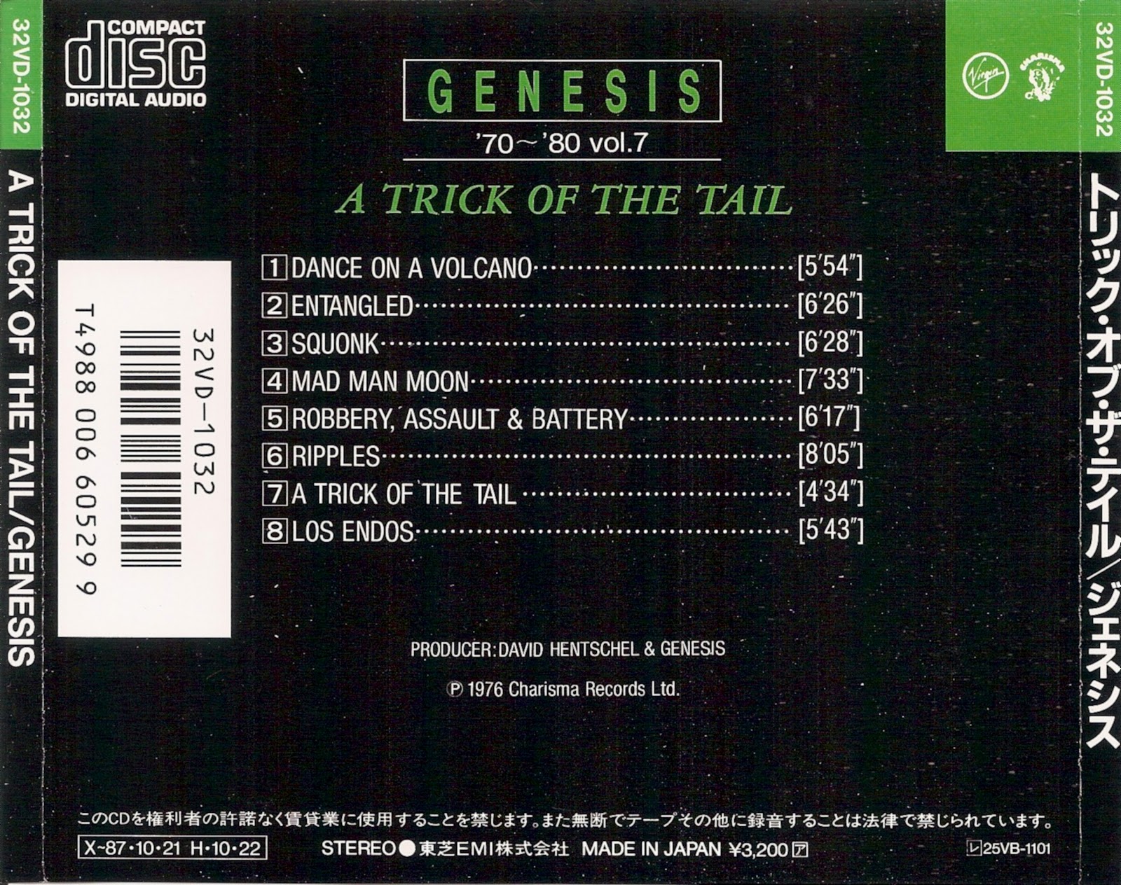 A Trick of the Tail - Genesis Songs, Reviews, Credits