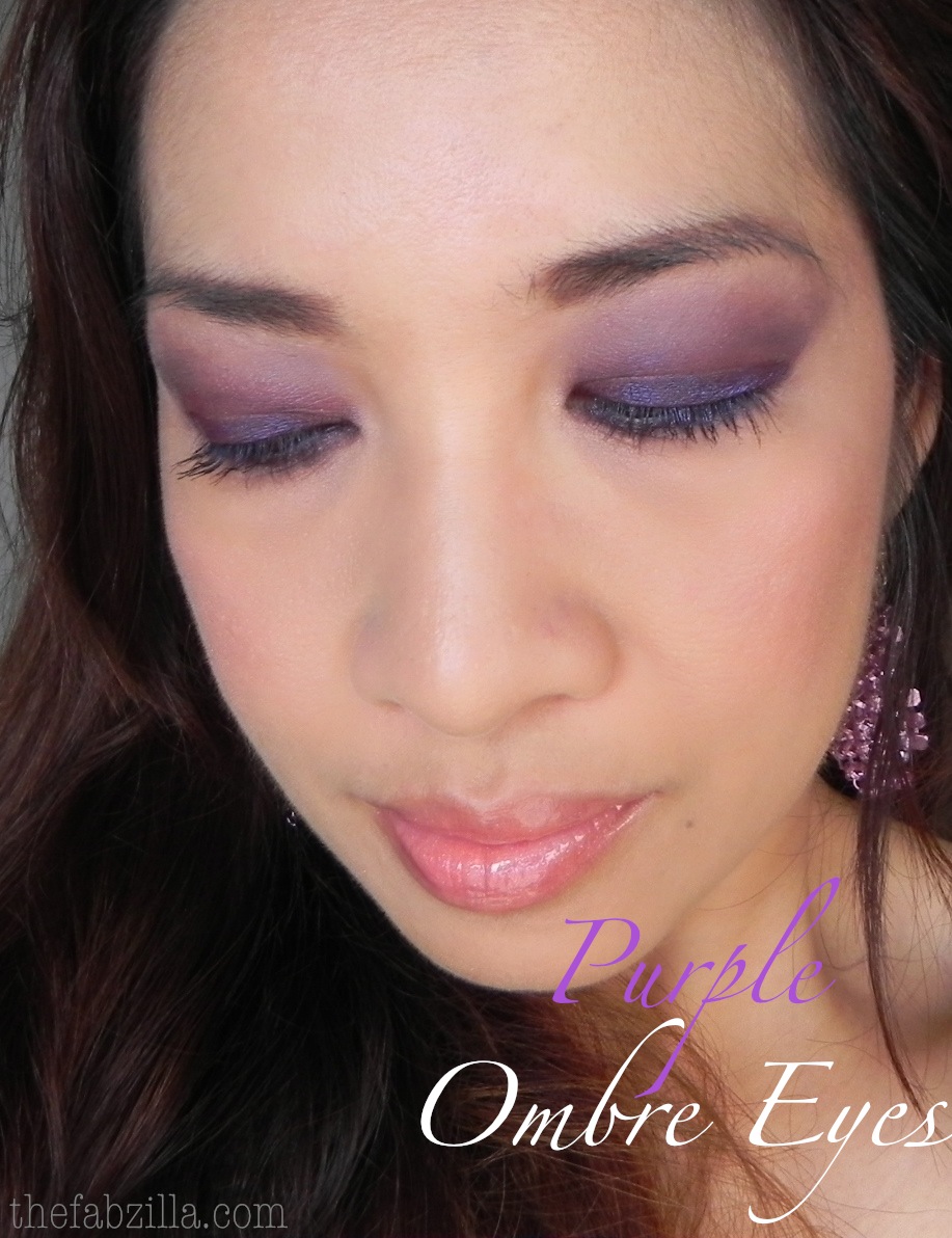 Purple Ombre Eyes One Eyeshadow Technique thefabzilla