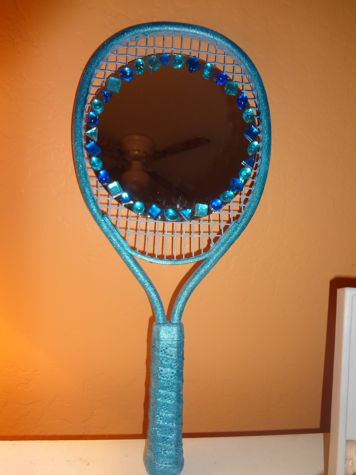 The Busy Broad DIY Tennis Racquet Mirror