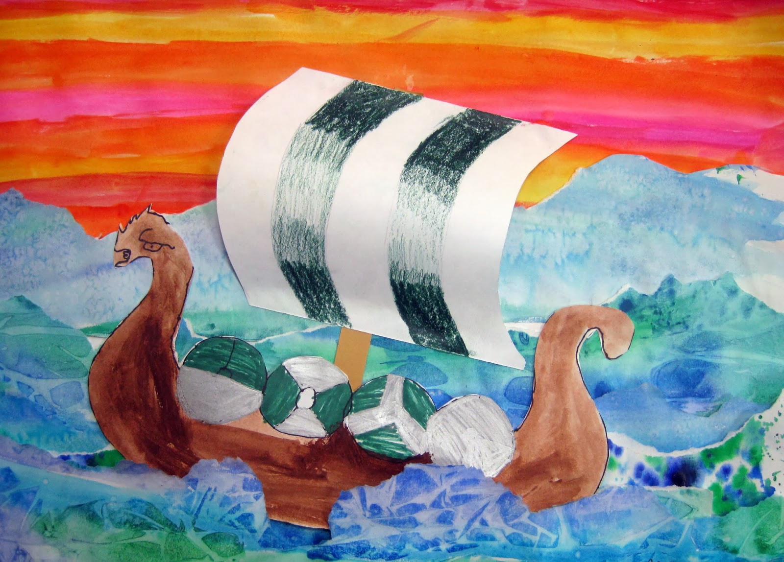 Cassie Stephens viking art project