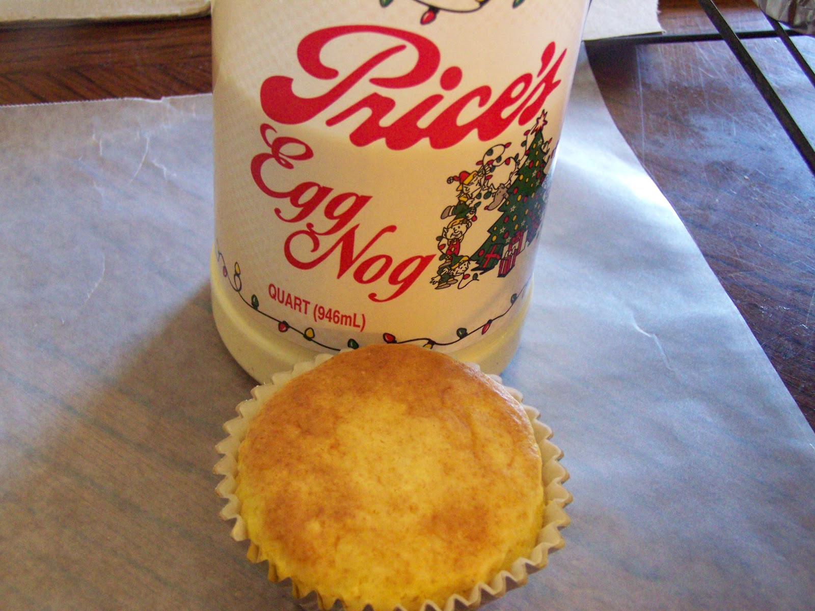 Consuming Worlds Eggnog Cupcakes with Eggnog Chocolate Ganache