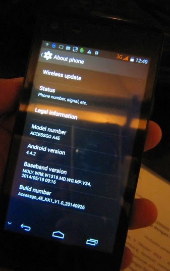 Accessgo 4E, Smartphone Lokal Yang Dilengkapi Fitur NFC