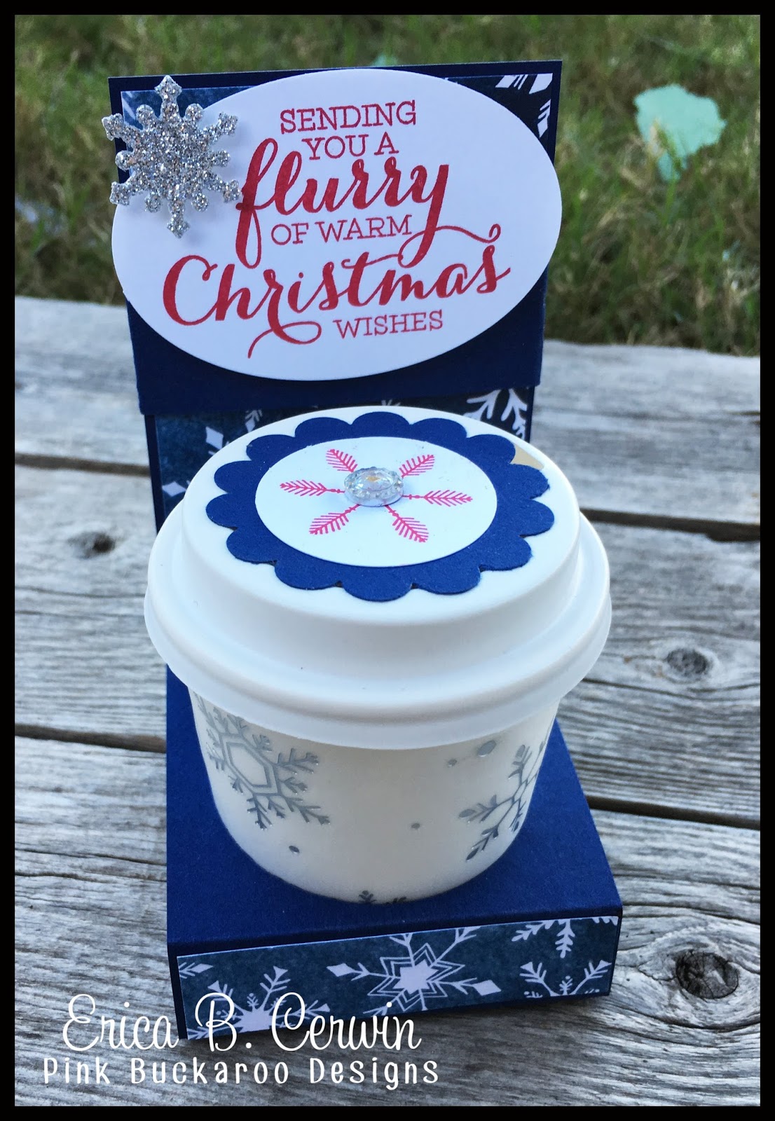Pink Buckaroo Designs Mini Coffee Cup and Gift Card Holder Video Tutorial