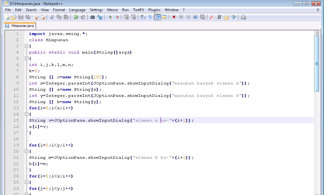 Contoh Program Sederhana Menggunakan Java  Rumah Artikel