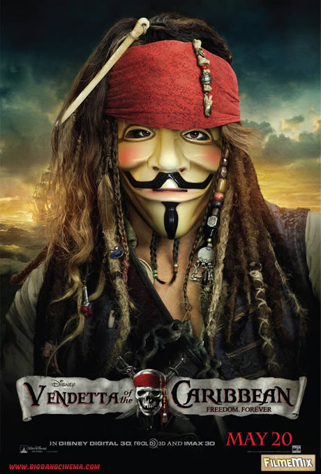 Piratas Do Caribe + V De Vingança