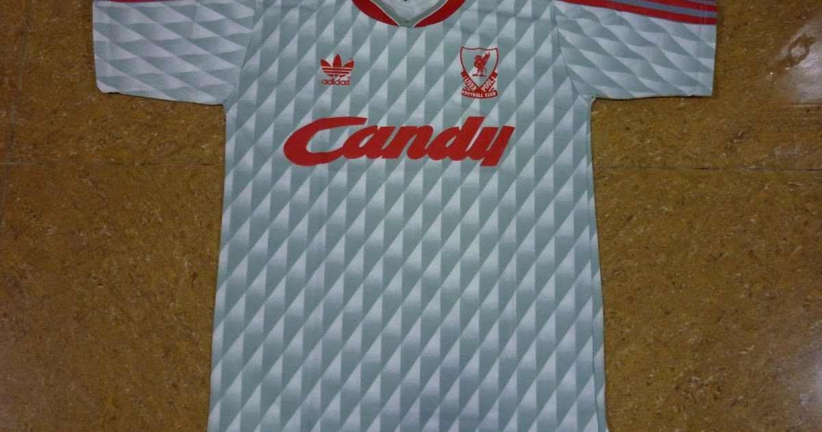 BUTIK HITAM ADIDAS LIVERPOOL CANDY 1989 1991 AWAY JERSEY