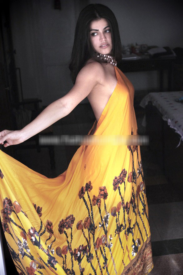 Shenaz atreasurywala in yellow maxi dress - (4) -  Shenaz Treasurywala’s New Sexy Photoshoot