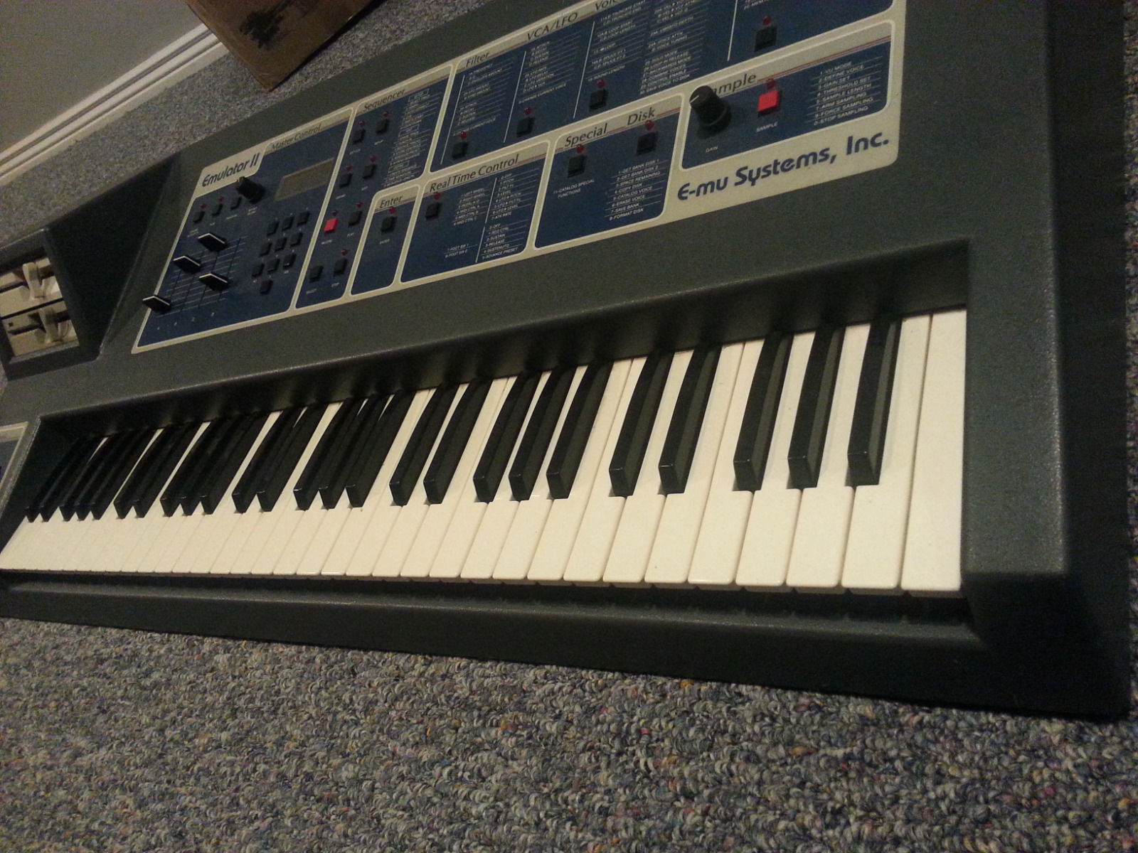 MATRIXSYNTH Emu Emulator II Analog Sampler Synth Keyboard SN 1251