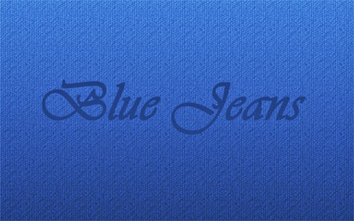Create Blue Jeans Text Effect In Photoshop